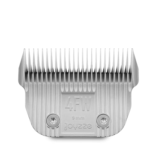 Raptor/Falcon Series A Wide Blade - Professional Grade Dog Clipper Grooming Blade, Detachable, Replacement Blades - Stainless Steel, Coated Ceramic, (A Series #4FW) - size: 4FW (9 mm)
