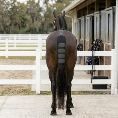 17.7" Horse Tail Guard Wrap Protector,Tail Bags Cover 4 Straps | Durable Horse Tail Protection Cover & Tail Wraps for Horses,Padded Horse Tail Protector Guard with 4 Hook Straps.