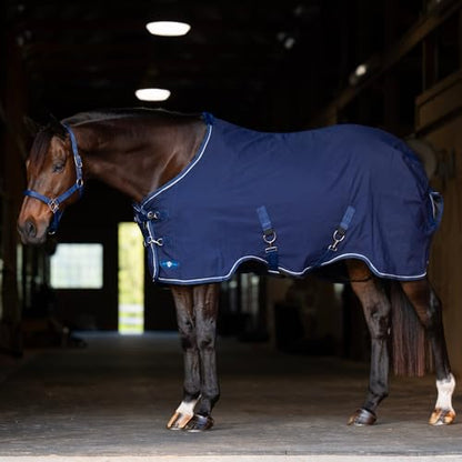 Kensington Poly Cotton Stable Sheet Pony Fit - color: B- Navy, size: 72"