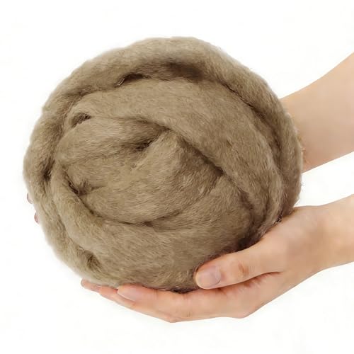 3.4oz Needle Felting Wool Military Olive for DIY Needle Craft Enthusiasts - color: Military Olive