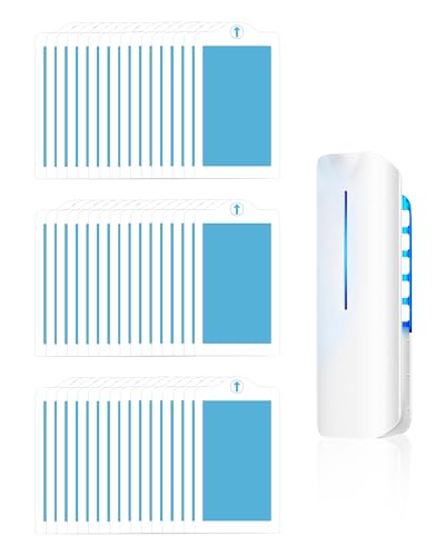 48 Pcs Refill Glue Cards for BURLAN QH009A and wdoog Flying Insect Trap Refill, Replacement Sticky Glue Boards for Fruit Fly Trap Plug-in Indoor for Home