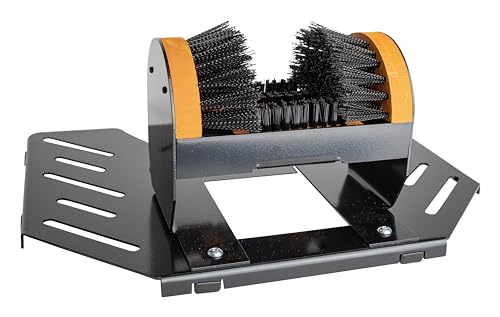 Deluxe Scrusher with Portable Base No Mounting Outdoor Boot Scrubber Brush - style: Deluxe with Base