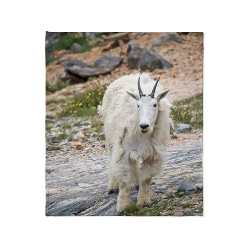 CafePress Mountain Goat Throw Blanket Super Soft Fleece Plush Throw Blanket, 60"x50"