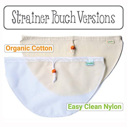 Greek Yogurt Strainer Pouch, Ultra-Fine 100 Micron Nylon (16"X9")
