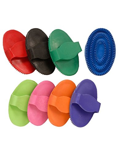Tough-1 Curry Comb Jr. Rubber Protection Neon Green 68-24417