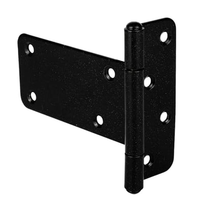 2 Pack 5in T-Strap Shed Door Hinges,260 Lbs Capacity, Heavy Duty - color: Black, size: 5 in -2 pcs