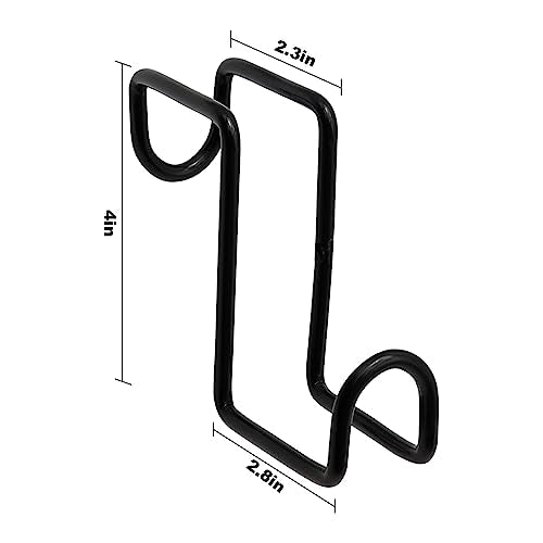 4 Inch Tack Hook Over Rail Bridle Hooks Heavy Duty Horse Water Bucke (2PCS) - size: 2 Pieces