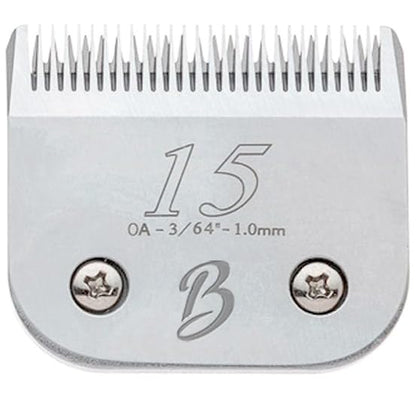 Detachable A Series 15 Blade Dog Grooming Cut Length 3/64" - 1.0mm Japanese Carbonized Steel Blades 15 Clipper Blades and Dog Clipper Blades 15 Compatible A5 Series Clipper for Dogs(15) - color: 15 (3/64" - 1.0mm)