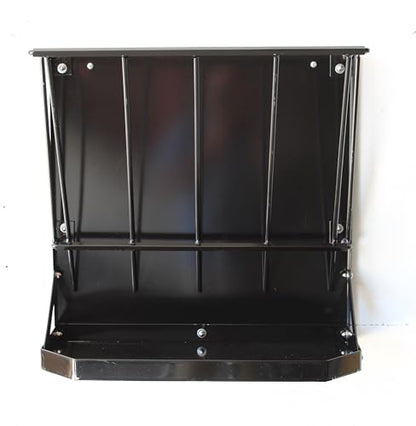 Premium Wall-Mount Metal Hay Feeder for Goats and Sheep - Essential Goat Supplies and Accessories for Barns, Pens, and Livestock Shelters.