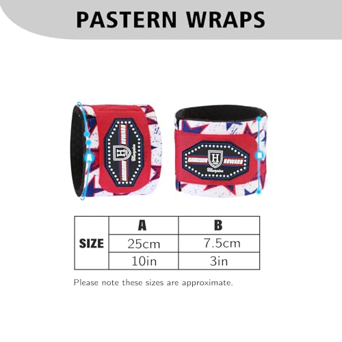 Harrison Howard Pastern Wraps for Horse Sold in Pairs Star - color: Star