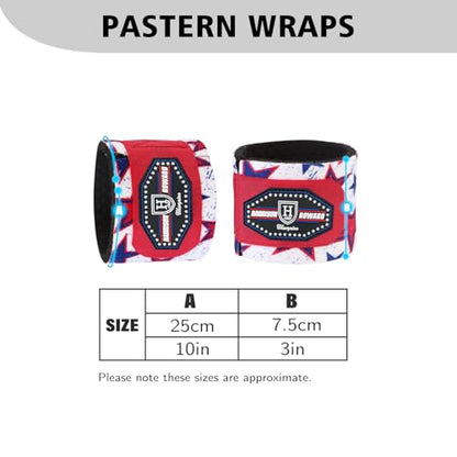 Harrison Howard Pastern Wraps for Horse Sold in Pairs Star - color: Star