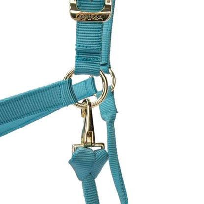 Shires ARMA Adjustable Nylon Halter - color: Teal, size: Cob