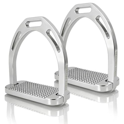 THREE ARCHERS Lightweight English Stirrups for Jumping/Dressage/Trail - color: Silver