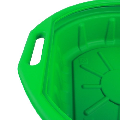 Capri Tools CP21023 Portable Oil Drain Pan, Anti-Freeze, Green - color: Green