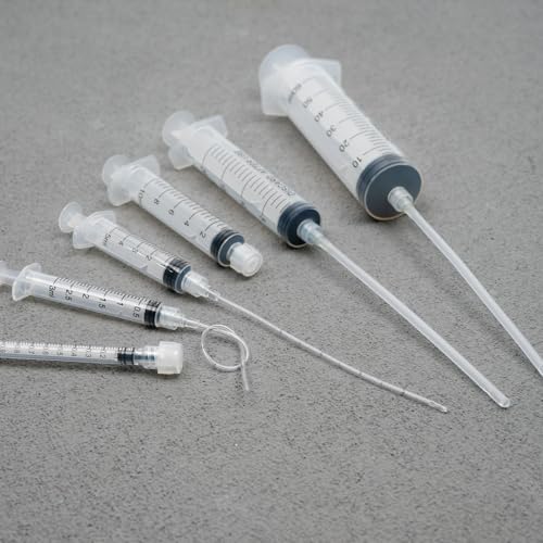 3ml Luer Lock Syringe with Cap and Soft Plastic Tube, Pack of 30 - size: 3ml - 2.0mm Tube