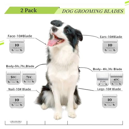 for Andis 10 Blades Dog Grooming Blades - size: 10-2PC