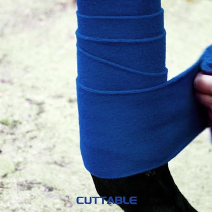 Horse Polo Wraps 2.5m Equestrian Leg Bandage Wrap Set of 4 Packs - color: Blue - 2.5m