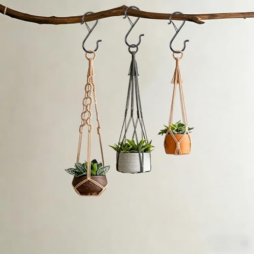3.5in Heavy Duty S Hooks for Hanging, Safety Buckle Metal Hooks, 28 Pack - size: 28PCS