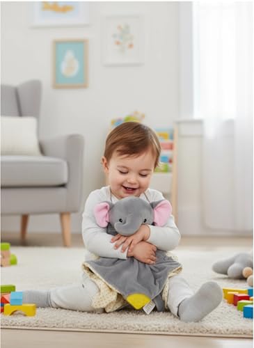 BEREST Baby Sound Sleep Soother- White Noise and Lullaby Infant Sleeping Aid with Cry Sensor at Nap Time Routine, Awesome Babies Gift Portable Plush Toddler Snuggle Toy, Infant Blanket (Grey) - color: Grey
