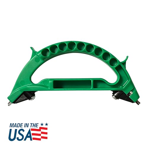 AccuSharp All-in-One Sharpener, All Purpose Sharpener for Knives, Scissors, Garden Tools, Sharpens & Restores Serrated Knives, Cleavers, Axes, Machete, Green - color: Green