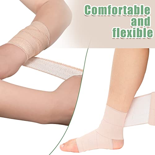 Tondiamo 8 Rolls Elastic Tape Adhesive Elastic Tape Self Adhesive Bandages Wrap Flexible Stretch Bandages Athletic Sports Skin Strips for Sports Ankle, Knee and Wrist Animal Pets(2 Inch X 5 Yard) - size: 2 Inch x 5 Yard