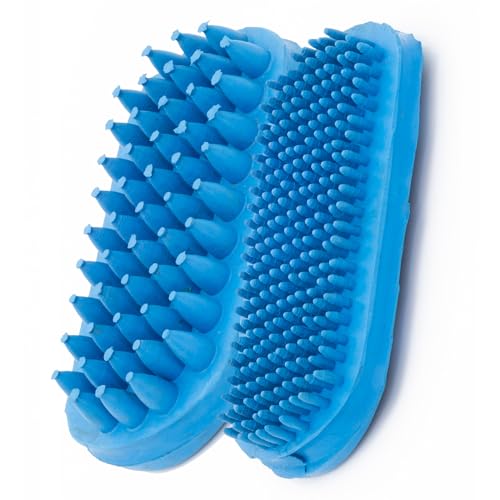 Grewal Equestrian Velvet Touch Groomer Set (Royal Blue) - color: Royal Blue