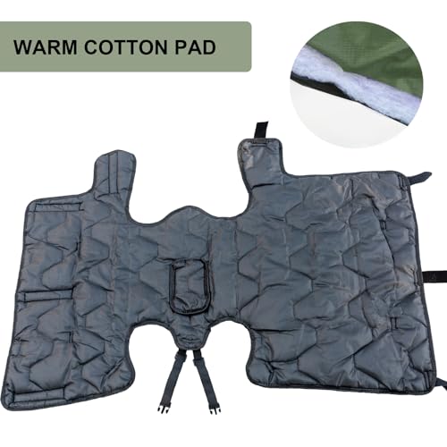 Calf Blanket Coat Green Calf Warm Clothes Winter Blankets for Keep Cow Goat Warmming Wider Belly Protection Windproof Large Size
