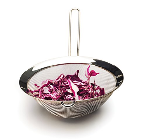 RSVP International Endurance Kitchen Collection, Stainless Steel Fine Mesh Conical Sieve/Colander, Multi-Purpose for Cooking, Baking, Loose Leaf Tea, Bar Strainer Cocktails, 7.75-Inch Drainer - size: 8-Inch Drainer
