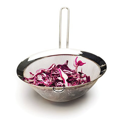 RSVP International Endurance Kitchen Collection, Stainless Steel Fine Mesh Conical Sieve/Colander, Multi-Purpose for Cooking, Baking, Loose Leaf Tea, Bar Strainer Cocktails, 7.75-Inch Drainer - size: 8-Inch Drainer