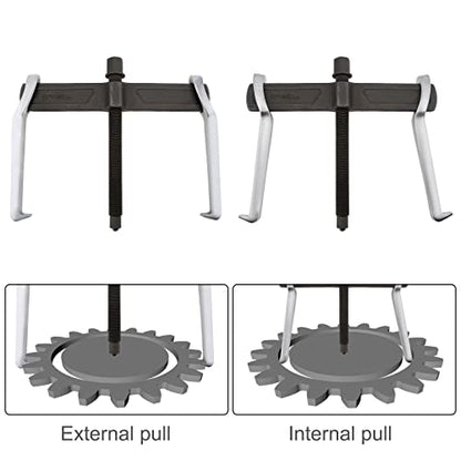 ChgImposs 2-Jaw Gear Puller, Adjustable CR-V Bearing Puller Gears, Removal Tool for External Internal Pulling, Puller Tool Separate Lifting Device (10 INCH) - size: 10 INCH