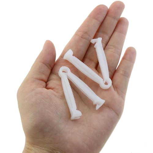 DGZZI 20PCS Height 49mm Plastic Veterinary Umbilical Cord Clamps Pet Delivery Tools Pig Equipment Suitable for Small Animals