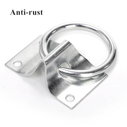 Cididu 16 Pack Cross Tie Ring for Horse, Block Tie Ring with Screws, Wall Mount Horse Tie Ring, Stainless Steel Hitching Ring Tie Down Hooks Horse Barn Supplies for Livestock Stable Stall Racetrack