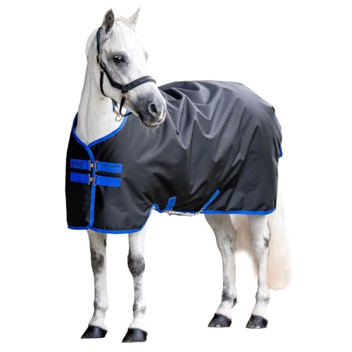 Horseware® Amigo® Ripstop 900D Turnout 0g - Black/Classic Blue, 81 inches - color: Black/Classic Blue, size: 81 inches