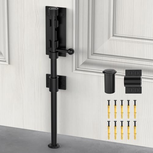 12 Inch Barrel Bolt Latch, Sliding Bolt Gate Lock, Black - color: Black-1Pc, size: 12 Inch