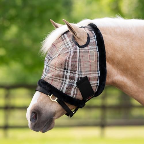 Kensington Protective Products MINI and Pony Fly MASK with Fleece Trim, Deluxe Black, Pony - color: 121 - Deluxe Black, size: Pony