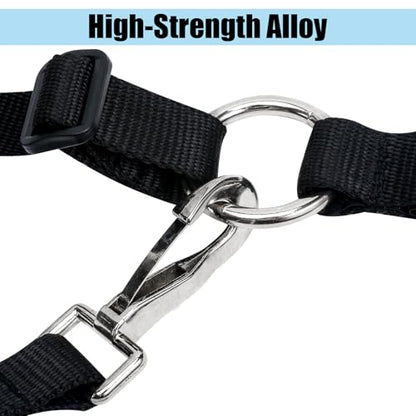 Durable Ventilated Grazing Muzzle with Attached Breakaway Halter - Lightweight Horse Muzzle, Supports Natural Grazing, Restricts Food Intake, Padded Noseband - color: Onyx Black