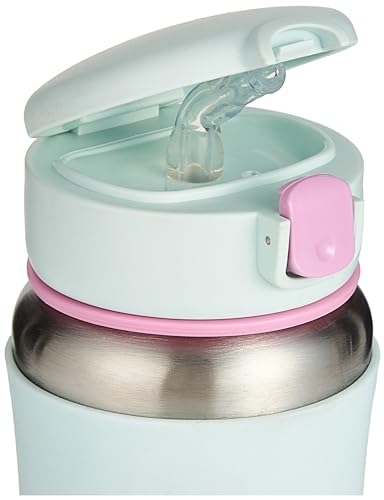 Skip Hop Toddler Sippy Cup with Straw, Sparks Stainless Steel Straw Bottle, Ice Cream (Pack of 2) - color: Ice Cream (2 Pack)