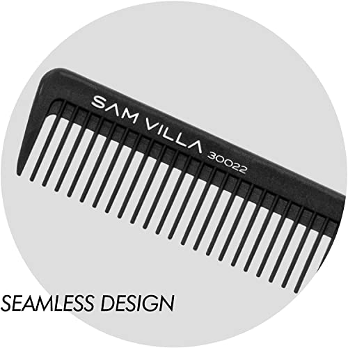 Sam Villa Artist Series Professional Detailing & Hair Parting Comb - color: Black