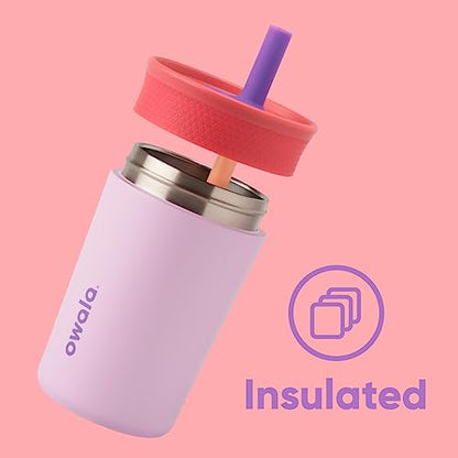 Owala Tumbler Kids Stainless Steel Water Bottle 12 oz Home Base - color: Home Base, size: 12 Ounces