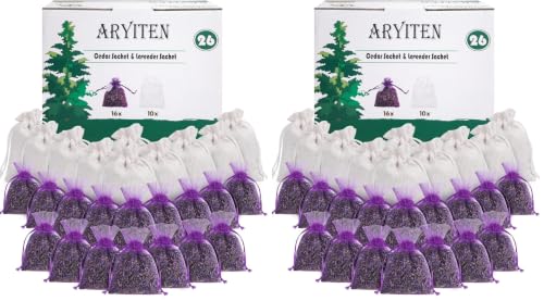 52 Pack Cedar Chips and Natural Dried Lavender Sachets Bags - Stop Clothes Damage, Cedar and Lavendar Home Fragrance for Drawers and Closets - size: 1 Count(Pack of 50)