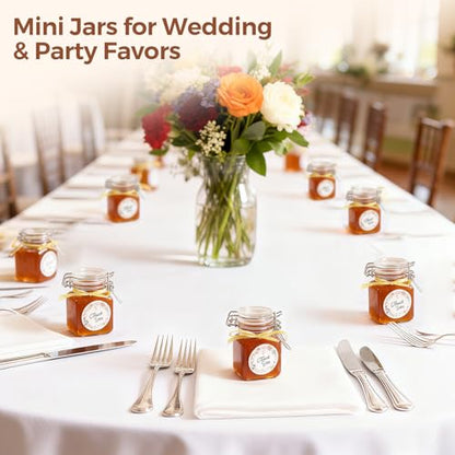 ComSaf Square Glass Spice Jars 4 oz 6 Pack with Labels and Funnel Set - size: 4oz*6