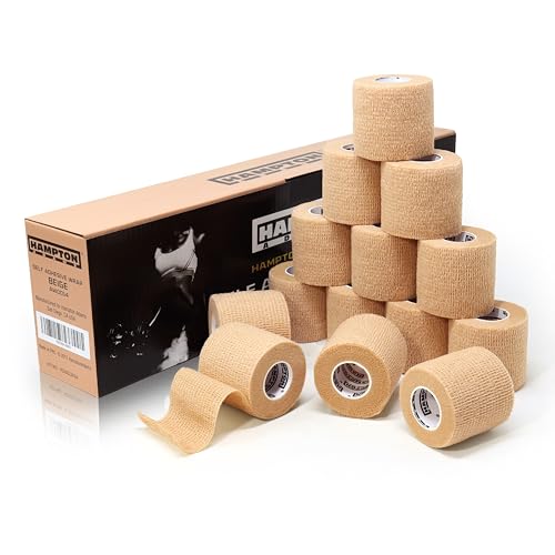 Hampton Adams Self Adhesive Bandage Wrap, Pet Safe, Cohesive Hold - color: Beige