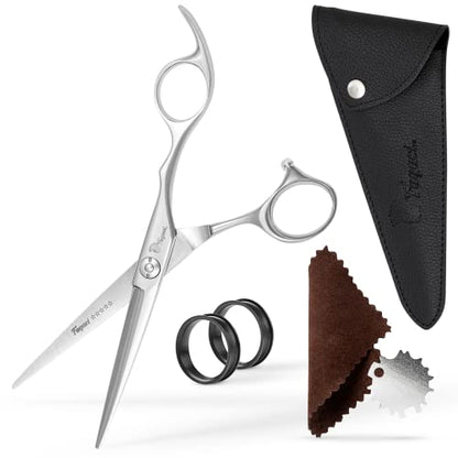 Fagaci Professional Hair Scissors 5.5" Sharp Blades, Hair Cutting Shears