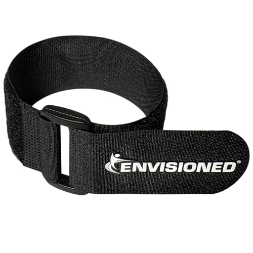 Reusable Cinch Straps 1.5" x 12" - 10 Pack, Multipurpose Strong Gripping, Quality Hook and Loop Securing Straps (Black) - size: 1.5" x 12"