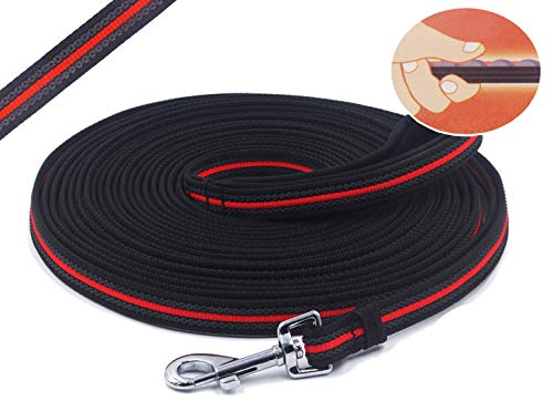 Long Dog Training Leash Dog Lead with Special Non-Slip Design and Padded Handle, 10/15/33/50 ft, for Any Size of Dogs - size: 33ft