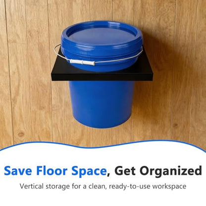 SPARKWHIZ 5 Gallon Bucket Holder with 11.5" ID | for Race Trailer, Garage, Shop, Enclosed Trailer