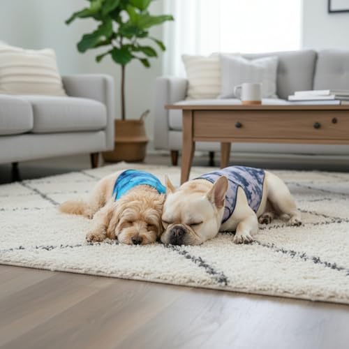 Dog & Cat Surgery Recovery Suit and Anxiety Wrap - color: Tie-Dye LH, size: S
