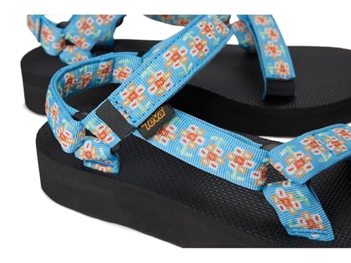 Teva Women's Midform Universal Wedge Sandal - color: Bloom Cendre Blue, size: 6