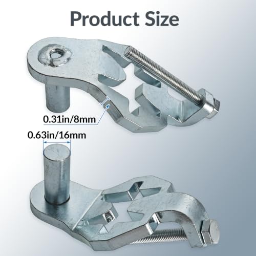 T-Post Gate Hinge Kit, 1-5/8″Chain Link Fence Gate Post Hinge Pins