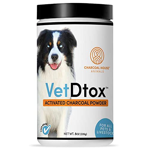 1qt Activated Charcoal Powder for All Kinds of Pets & Livestock, Dog, Cat, Chicken, Horses and More - for Diarrhea, Gas Relief, Liver Support